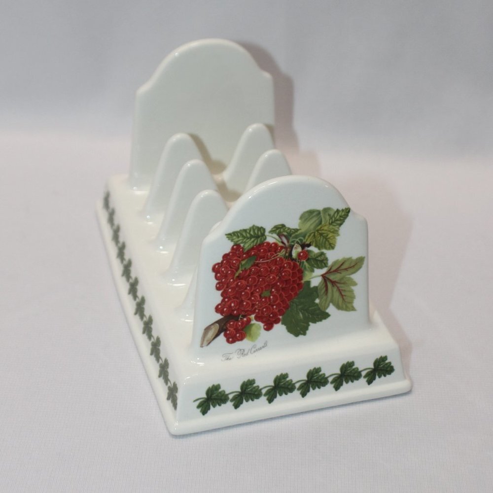 Vintage Pomona Portmeirion Red Current and Peach English Toast Rack